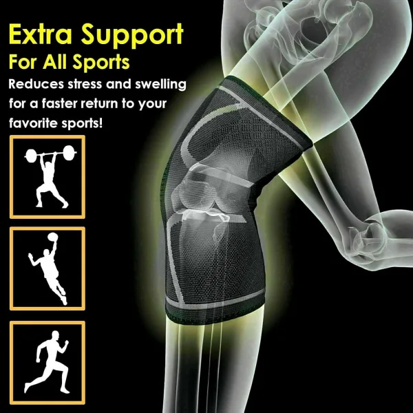Dr. Bone's Knee Support Compression Sleeve – 3XL, Pack of 2