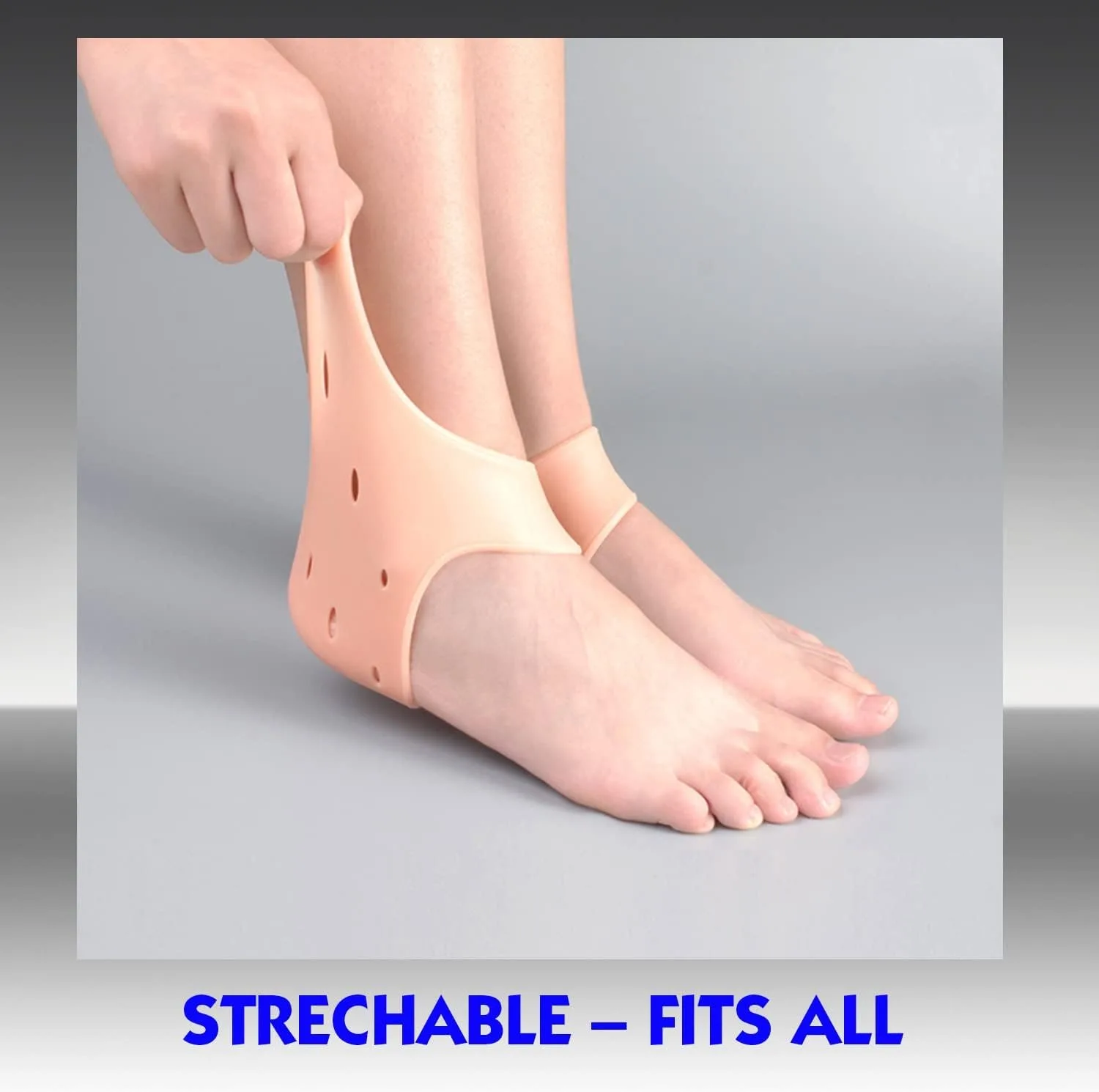 Silicone Gel Heel Sleeves, 2 Pairs – Small