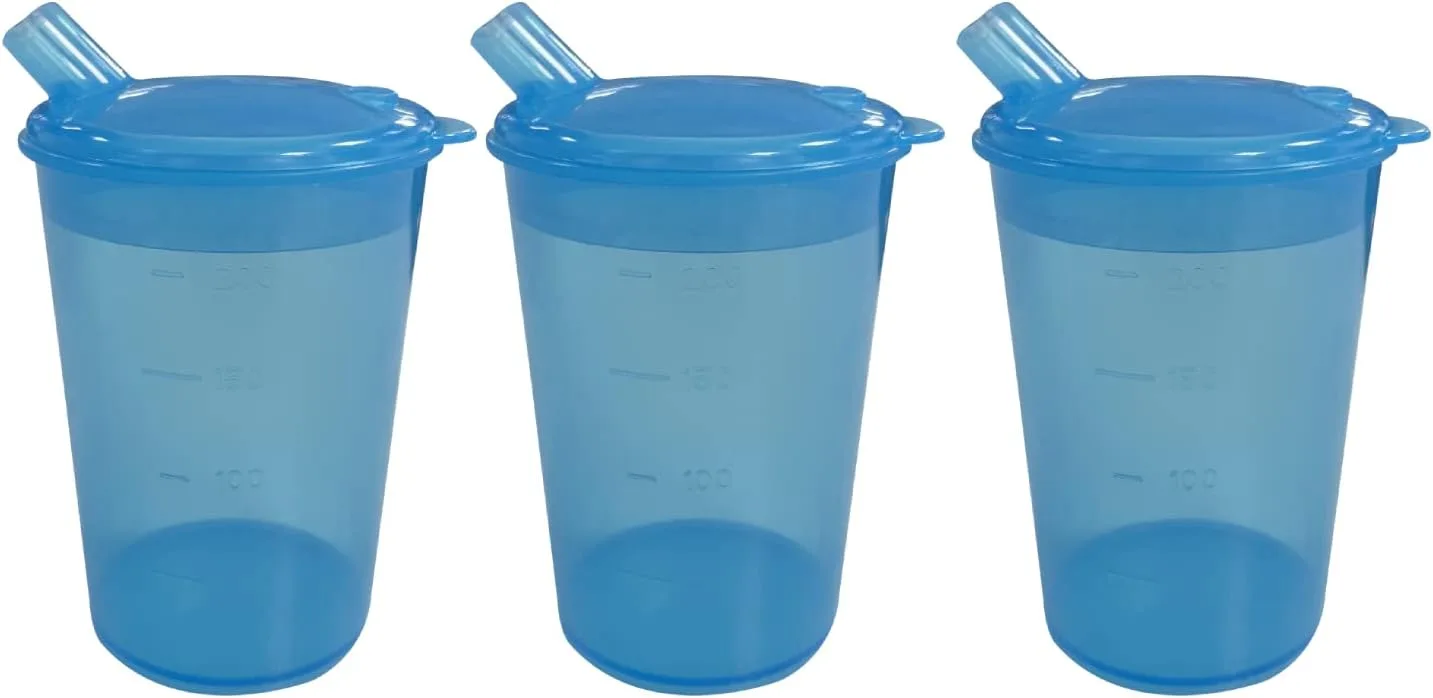 200ml Sippy Cups with Lip Spout, 3 Pack