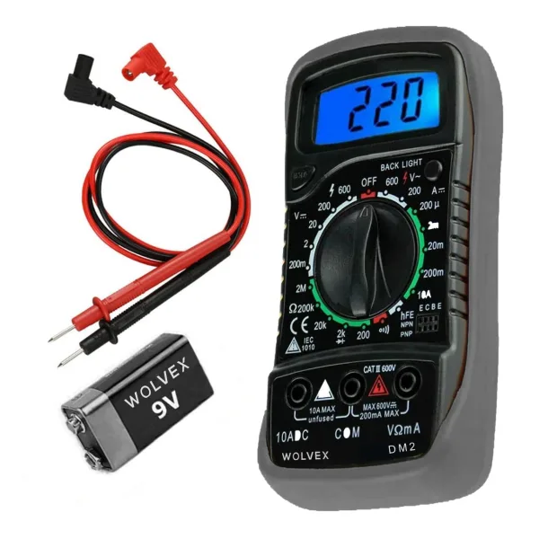 Pocket Digital Multimeter with Test Leads