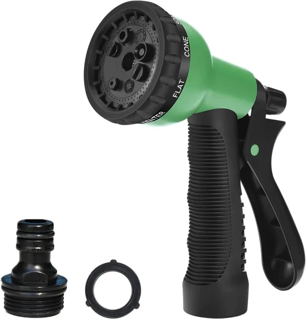 Hose Spray Gun, 5-Pattern Nozzle – Red