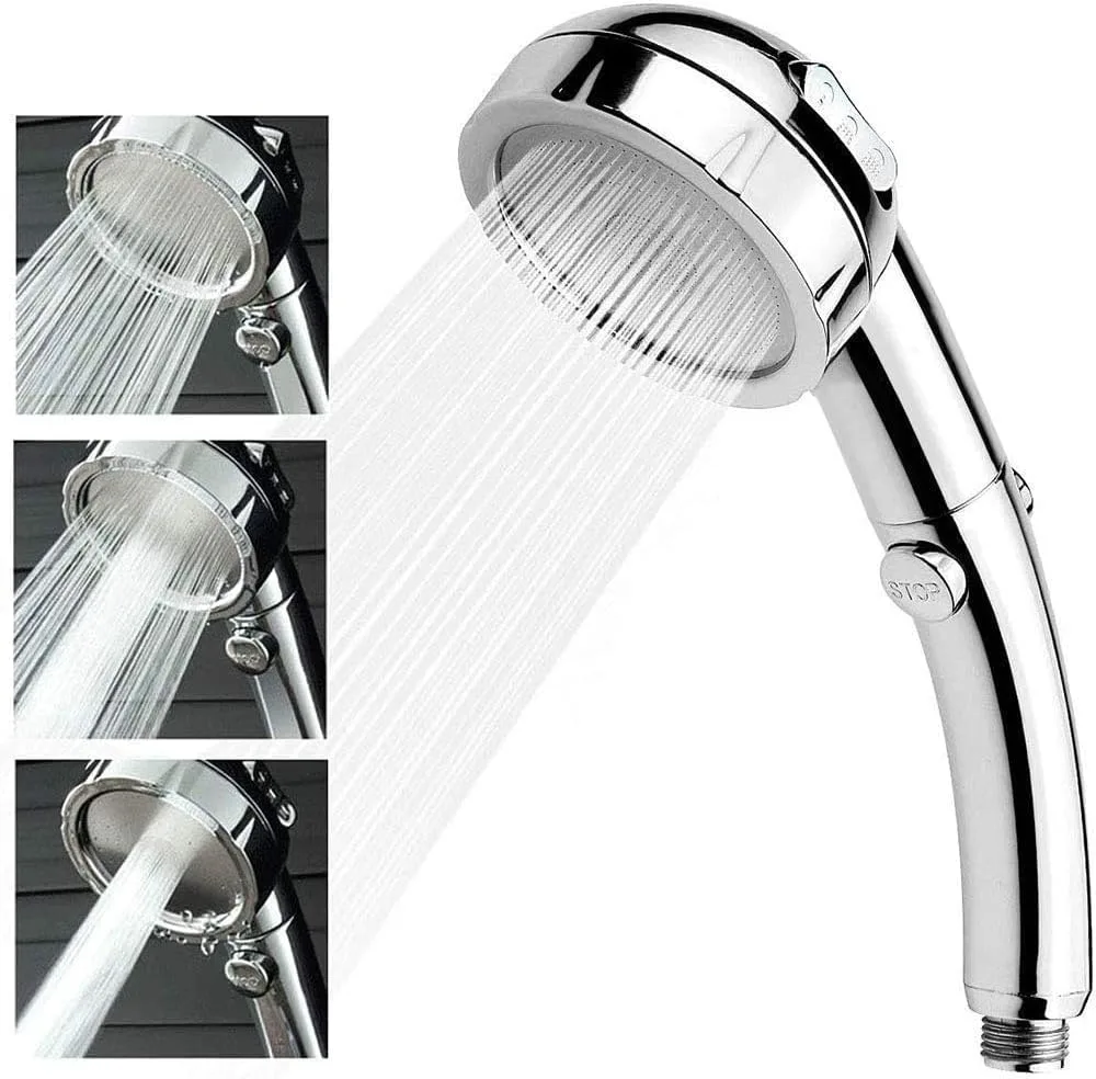 Handheld Shower Head with On/Off Button