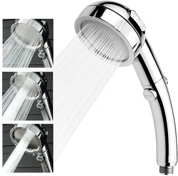 Handheld Shower Head with On/Off Button