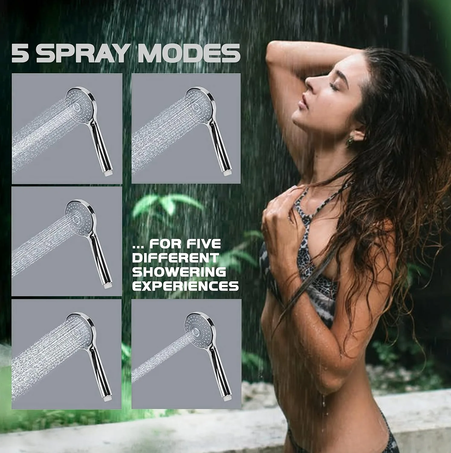 Eco Shower Head with Pause & Massage
