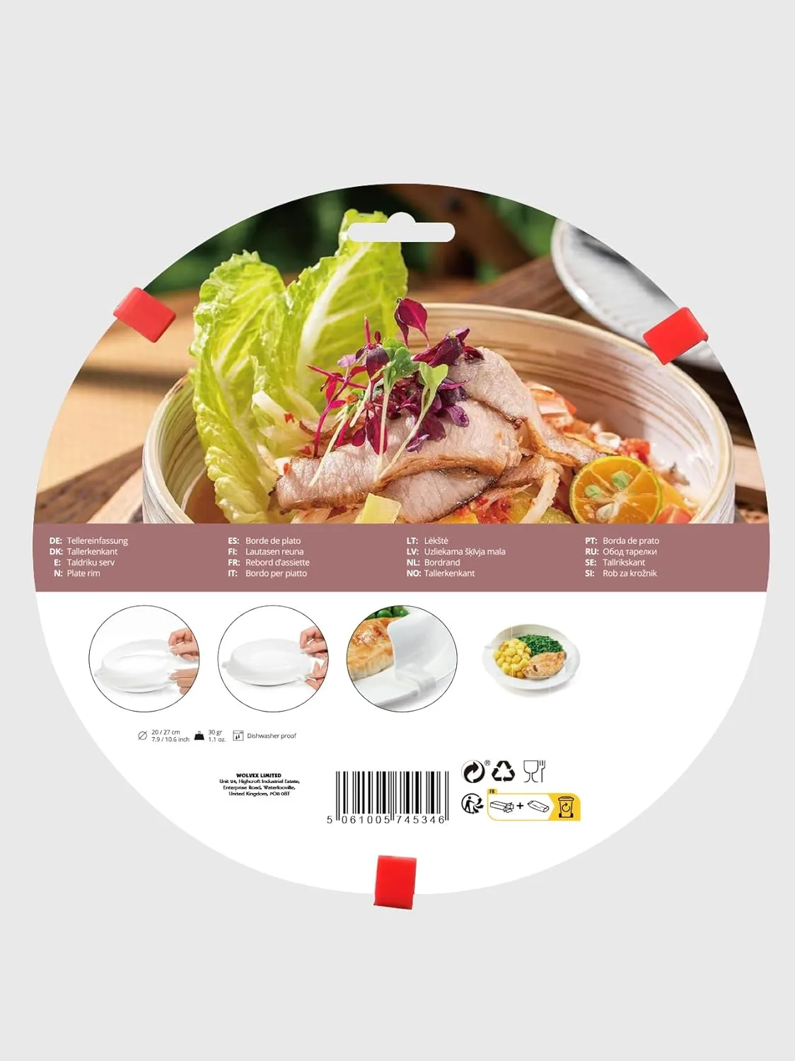 Incurve Plate Surround Dining Aid – Red
