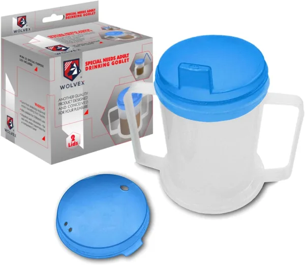 350ml Anti-Spill Drinking Cup Beaker – (2)