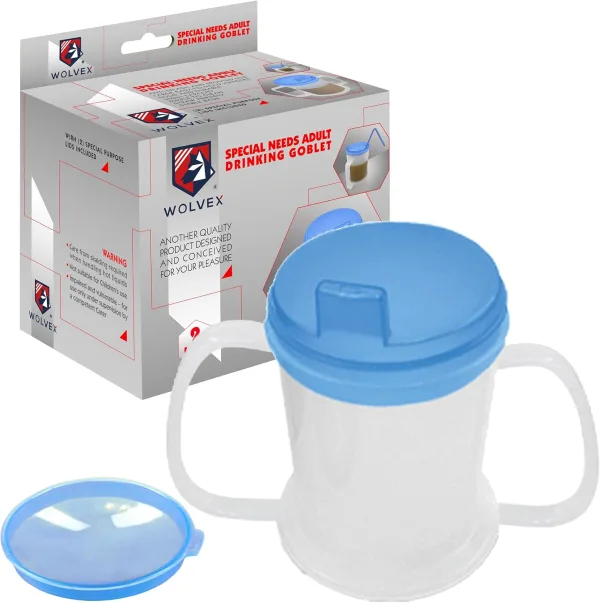 350ml Round-Handle Anti-Spill Cup – (3)