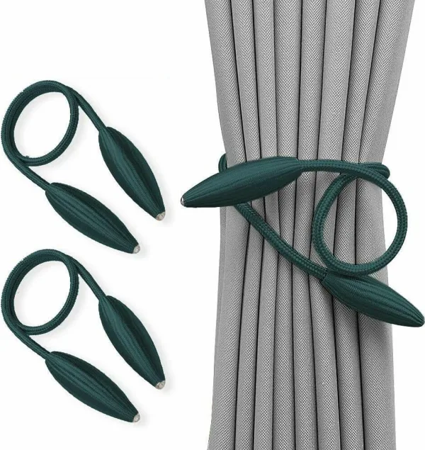 Twist Curtain Tie Backs, Pair – Ash Blue