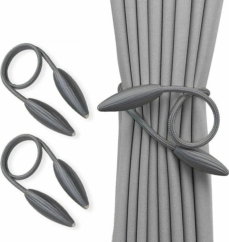 Twist Curtain Tie Backs, Pair – Ash
