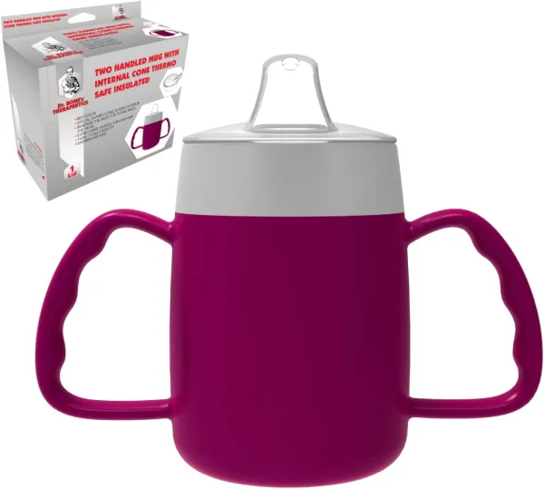 140ml Two-Handled Spill-Proof Drinking Cup – Blackberry