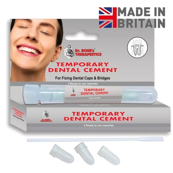 Temporary Dental Cement Capsules, 3 Pack