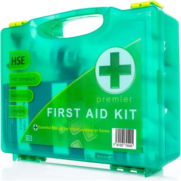 HSE First Aid Kit, 1–10 Person Hard Case