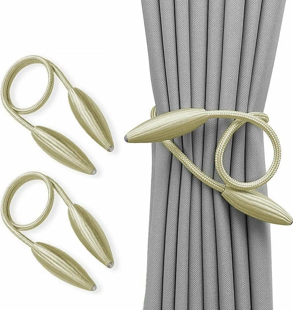 Twist Curtain Tie Backs, Pair – Beige