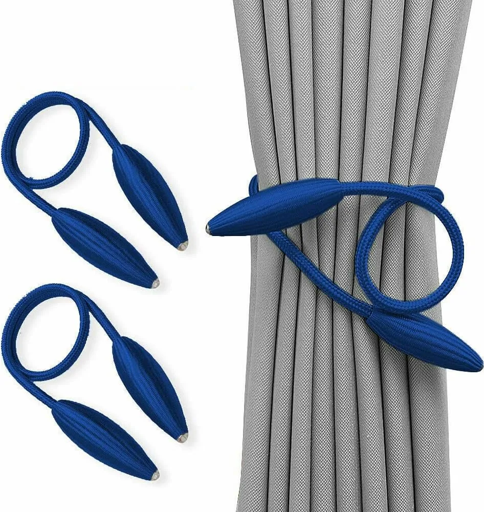 Twist Curtain Tie Backs, Pair – Blue