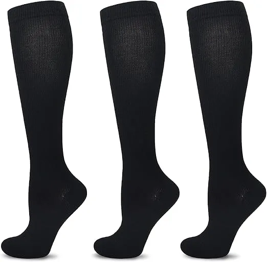 Knee-High Compression Socks, Unisex – (2)