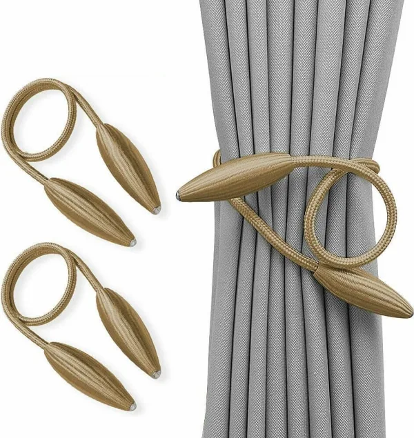 Twist Curtain Tie Backs, Pair – Coffee