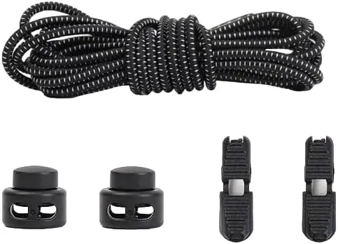 No-Tie Elastic Shoelaces with Lock System – Blue (2)